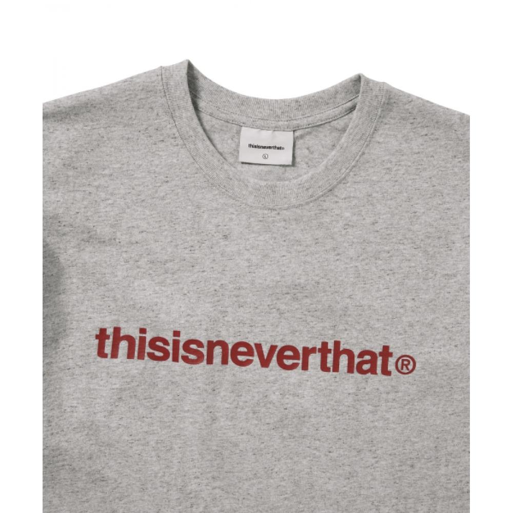 ThisisneverThaT T Logo Tee heaTher Grey