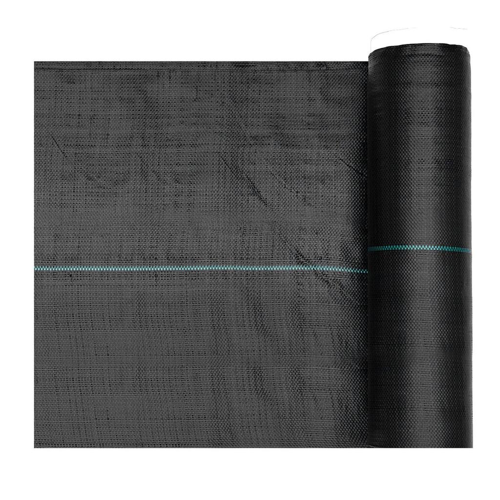 Weed Barrier Fabric Heavy Duty, 0.4 x 15.2m 90.7g Landscape Fabric, Woven Weed Blocker Fabrics, Garden Fabrics Weeds Barrier, Weeds Control Ground