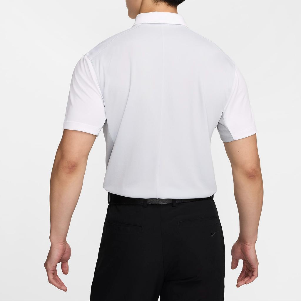 Nike Dri-Fit Color Block Logo Embroidered Pattern Pullover Comfortable Stretch Breathable Quick-Dry Short Sleeve Polo Shirt FQ1115-100