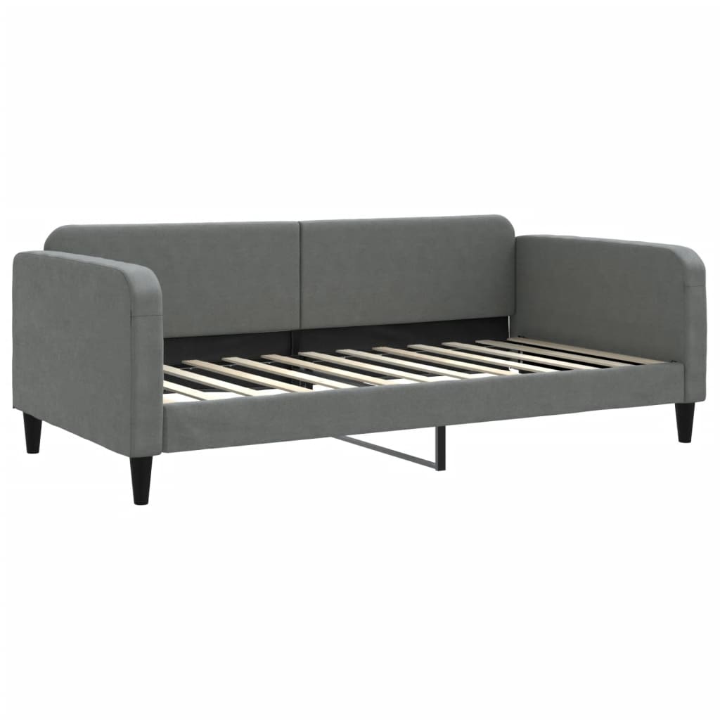 Vidaxl Sofa With Sleeping Function, Dark Gray, 100X200 Cm, Upholstered In Fabric