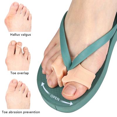 Separatore per Dita del Piede Strumento per la Cura del Piede Silicone Correttore per Alluce Valgo Dito Pollice Correzione Raddrizzatore 1 Pezzo
