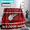 Custom Name Blanket Portland Blazers Artwork Blanket Bedding Blanket for Travel, Camping, Living Rooms, Offices, Sofas, Fan Christmas Gift