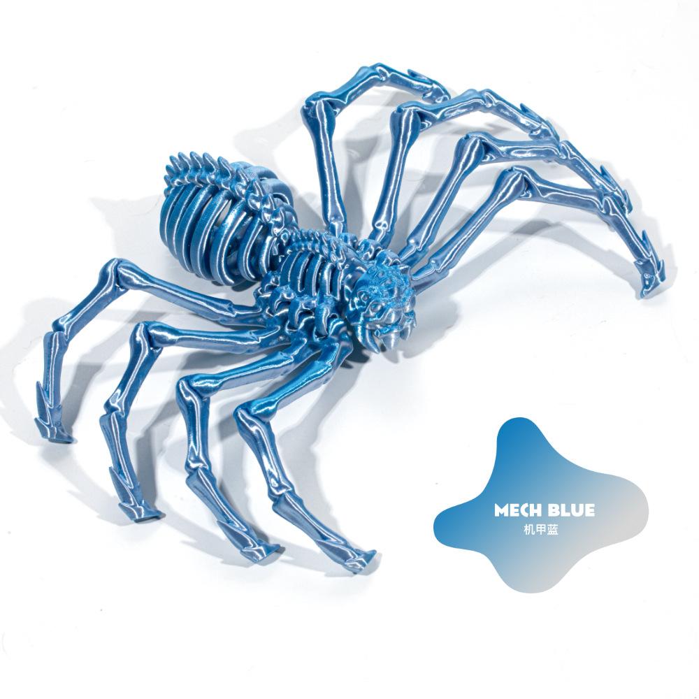 3D Printing Spider Animals Toy Realistic Colorful Spider Figurine Articulated Fidget Toy for Spider Lovers Halloween Home Decor