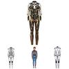 Sexy Robot Armor Print Halloween Cosplay Slim Fit Jumpsuit Bodysuit Costume