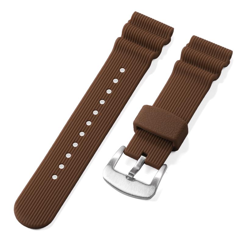 22mm Gummi-Silikon-Uhrenarmband für Seiko Nein. 5 SKX009 Prospex Uhrenarmband Elektronisches Armbanduhr-Armband Sport Taucheruhr Armband