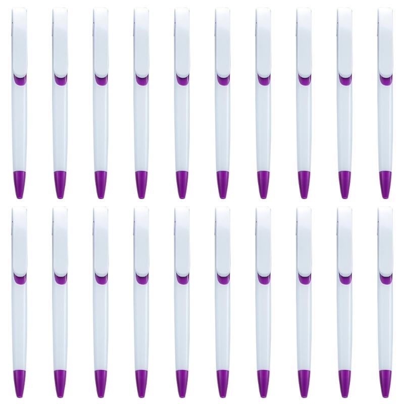 20 Stück Einziehbarer Kugelschreiber mit Stiftclip Kunststoff Unterschriftenstift Gastanmeldestift für Büro Schule Hotelrezeption