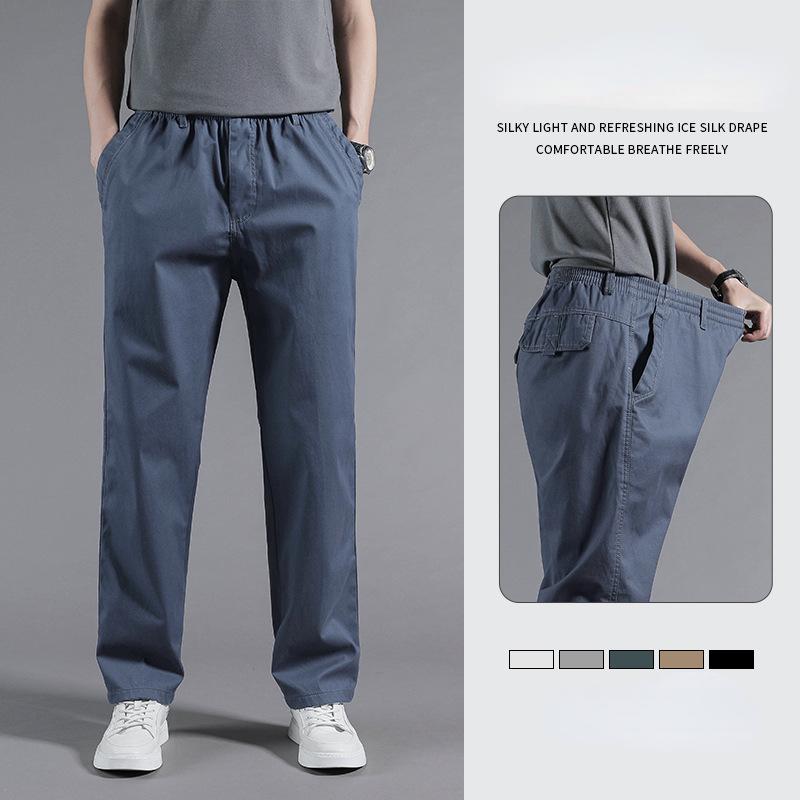 Men Solid Color Stylish Drawstring Design Men Trouser Overalls for Sports Cargo Pants Pocket