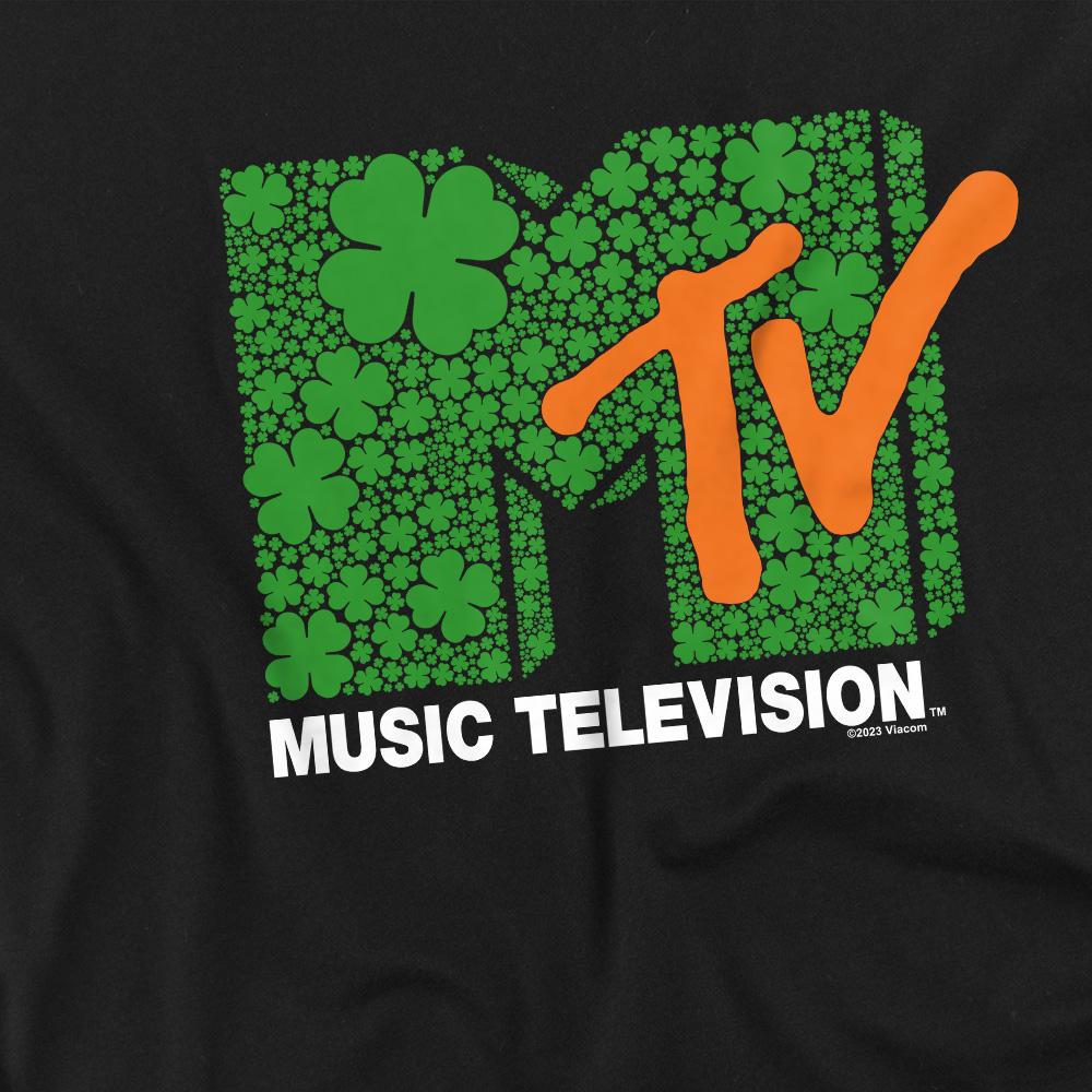 MTV Mens Shamrock Logo St Patricks Day T-Shirt