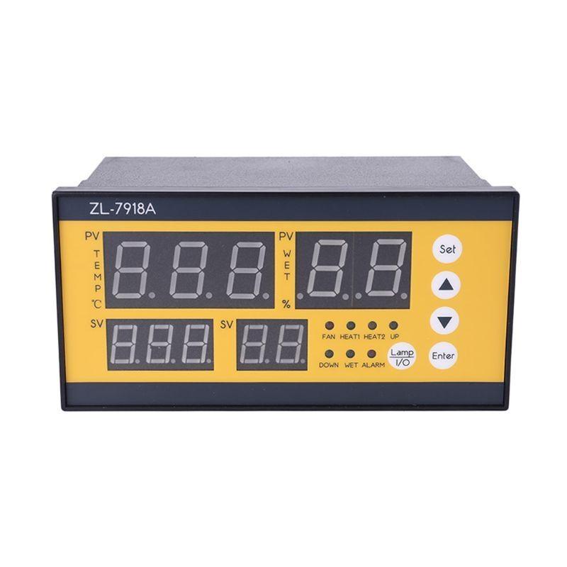 652F ZL-7918A Multifunction Automatic Incubator 100-240V LCD Temperature Humidity Control 18 Thermostat for Warehouse