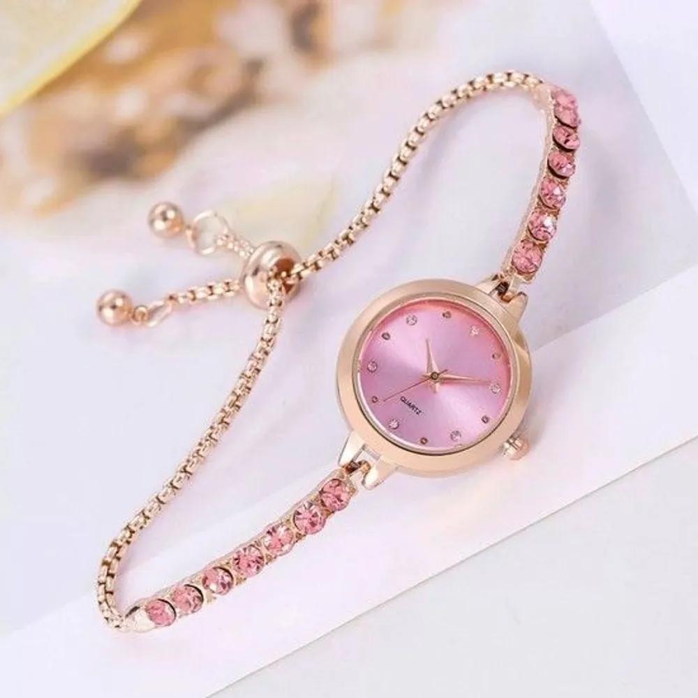 Women s slide wristwatch pink women s watch women s watch women s wristwatch fashion watch