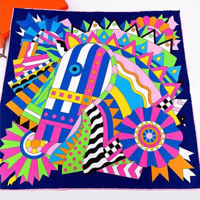 Manual Hand Rolled Twill Silk Scarf Women Shawls Luxury Design Sun Protection Hijab Fashion Square Scarves Neckerchief