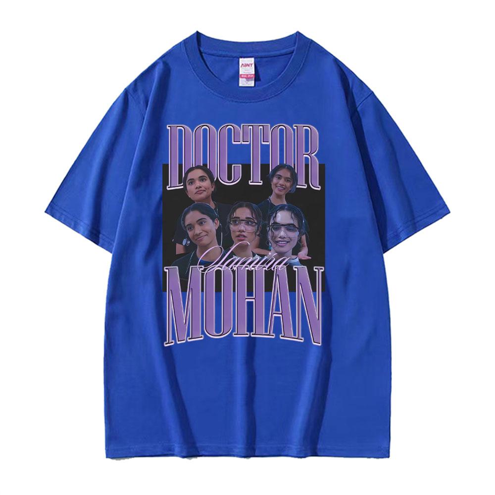 Dr Trinity Santos Vintage Girl Dinner Print T-Shirt Unisex Mode Vintage Kurzarm-T-Shirt Unisex Sommer Oversized T-Shirts