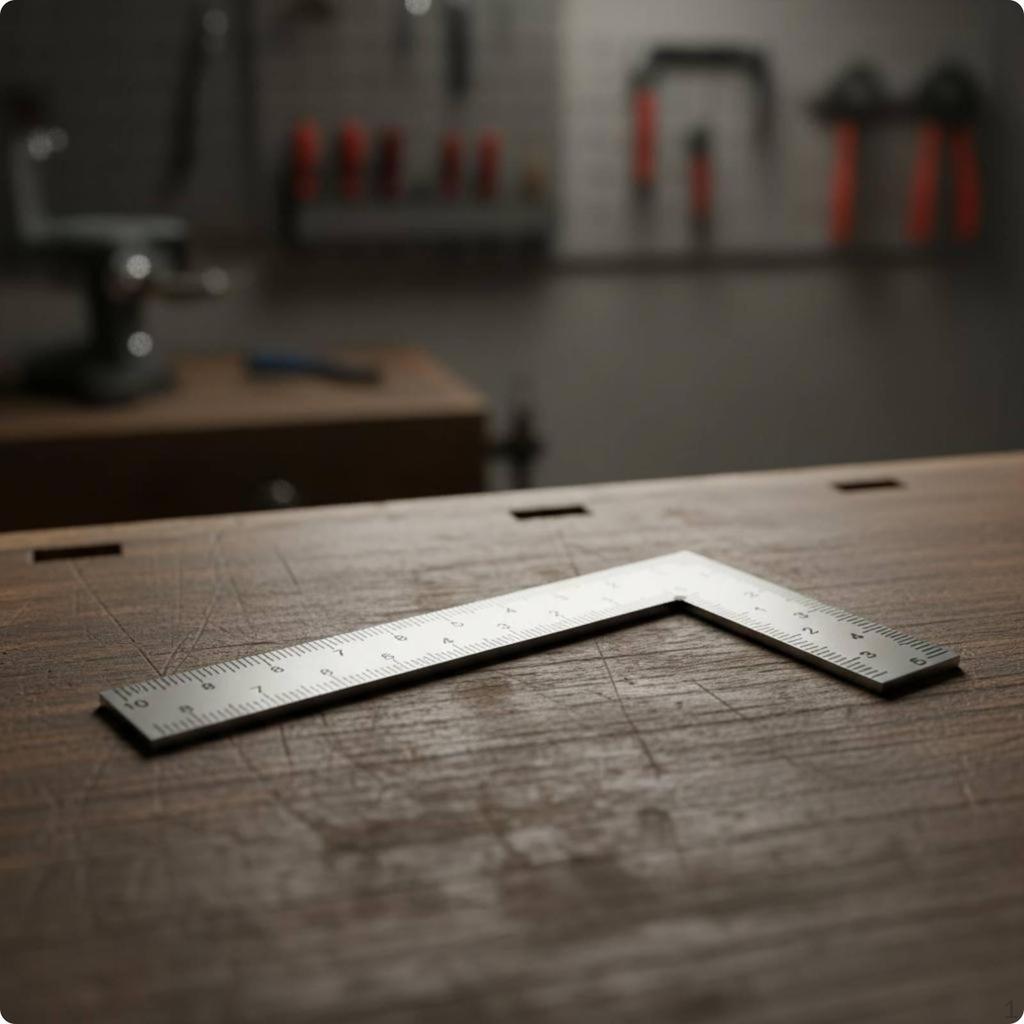 Right Angles Ruler Thickened Carpentry Square Steel for Woodworkers, Carpenters,