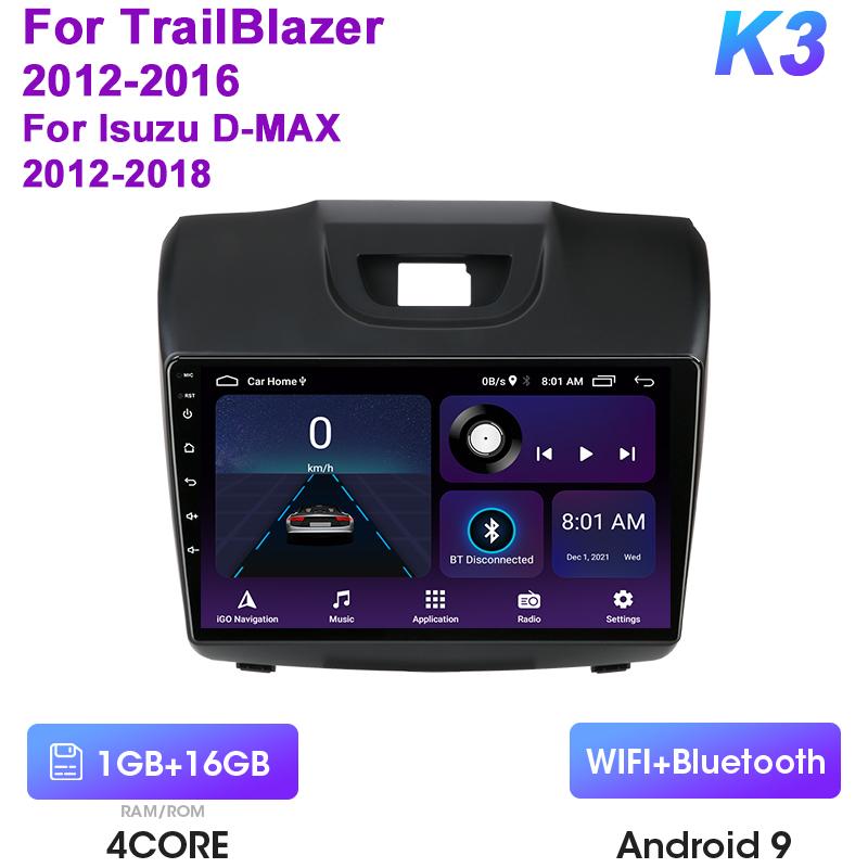 

2 Din Android 12 автомобильное радио для Chevrolet TrailBlazer 2 2012-2016 для Isuzu D-MAX 2 2012-2018 мультимедийный видеоплеер GPS Carplay