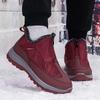 2024 Winter Men Ankle Snow Boot Waterproof Non Slip Shoe for Men Casual Keep Warm Plush Plu Size Couple Footwear Chaussure Homme