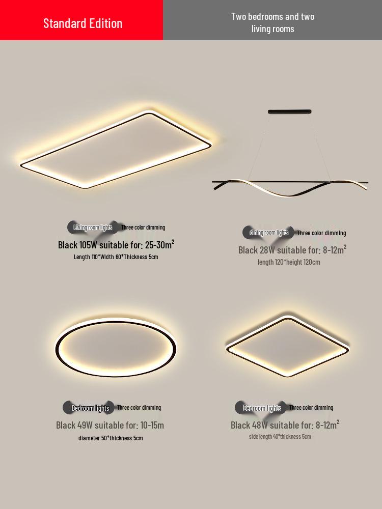 2025 Modern LED Ceiling Light with Remote Control - Minimalist Style for Master Bedroom & Living Room