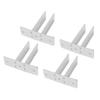 Urinal Screen Bracket Carbon Steel Waterproofing Bathroom Partition Hardware Bracket for 1 Inch Panel