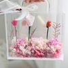 Portable Flower Bag Packaging Party Favor Box Transparent Flower Box With Handle Holiday Gifts Pouch Bags