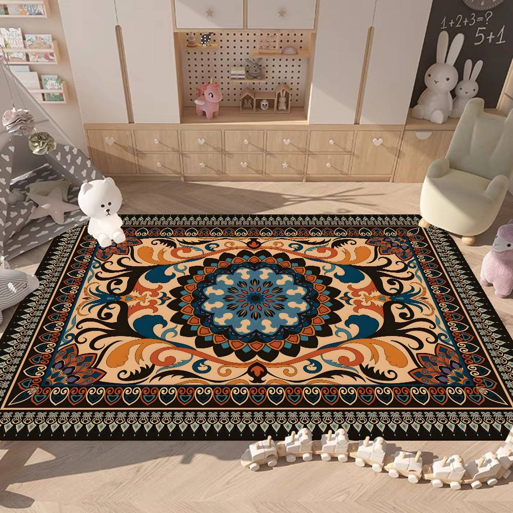 Persian Carpet Floor Mat Cheaper Anti-slip Modern Living Room Balcony Printed Bedside Mats