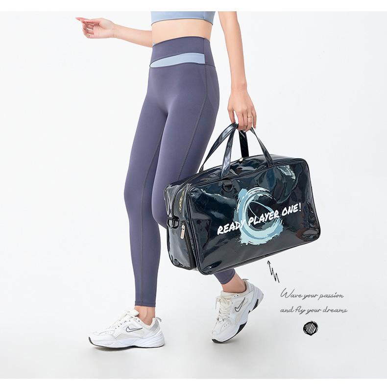 Women's Waterproof Large Capacity Fitness Bag for Travel, Yoga, and Beach - Portable Dry and Wet Separation Sports Handbag