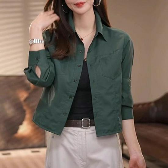 2025 Autumn Women s High-End Stylish Slimming White Shirt with Waist-Cinching XL чёрный