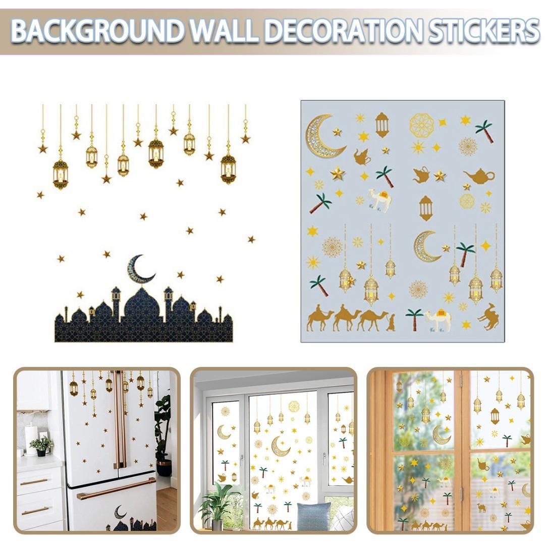 

Идх Ид Мубарак Наклейка на стену Рамадан Декор для дома Исламский Рамадан Карим Мусульманин
