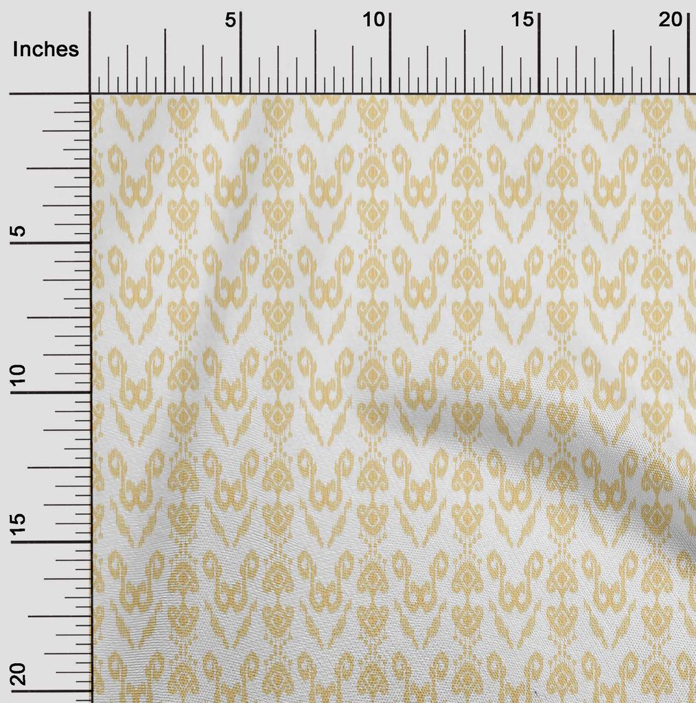 oneOone Cotton Flex Fabric Ethnic Ikat Decor Fabric Printed BTY 40 Inch Wide