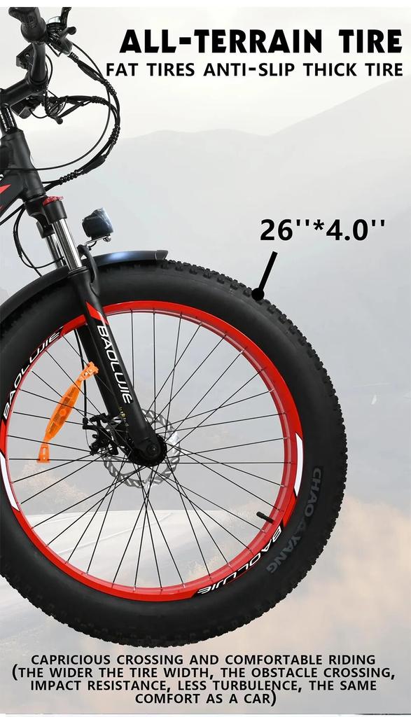 Vélo électrique GOGOBEST GF700 Double Moteur Fatbike 26 Pouces - Batterie 18.2Ah, Autonomie 70km