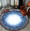 Pool Themed Round Area Mat Non-Slip Floor Mat Entryway Bedroom Living Room Coffee Table Rug
