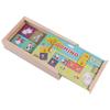 Learning Plaything Animal Domino Puzzle Toy Wooden Wooden Domino Building Blocks Set   Tollder