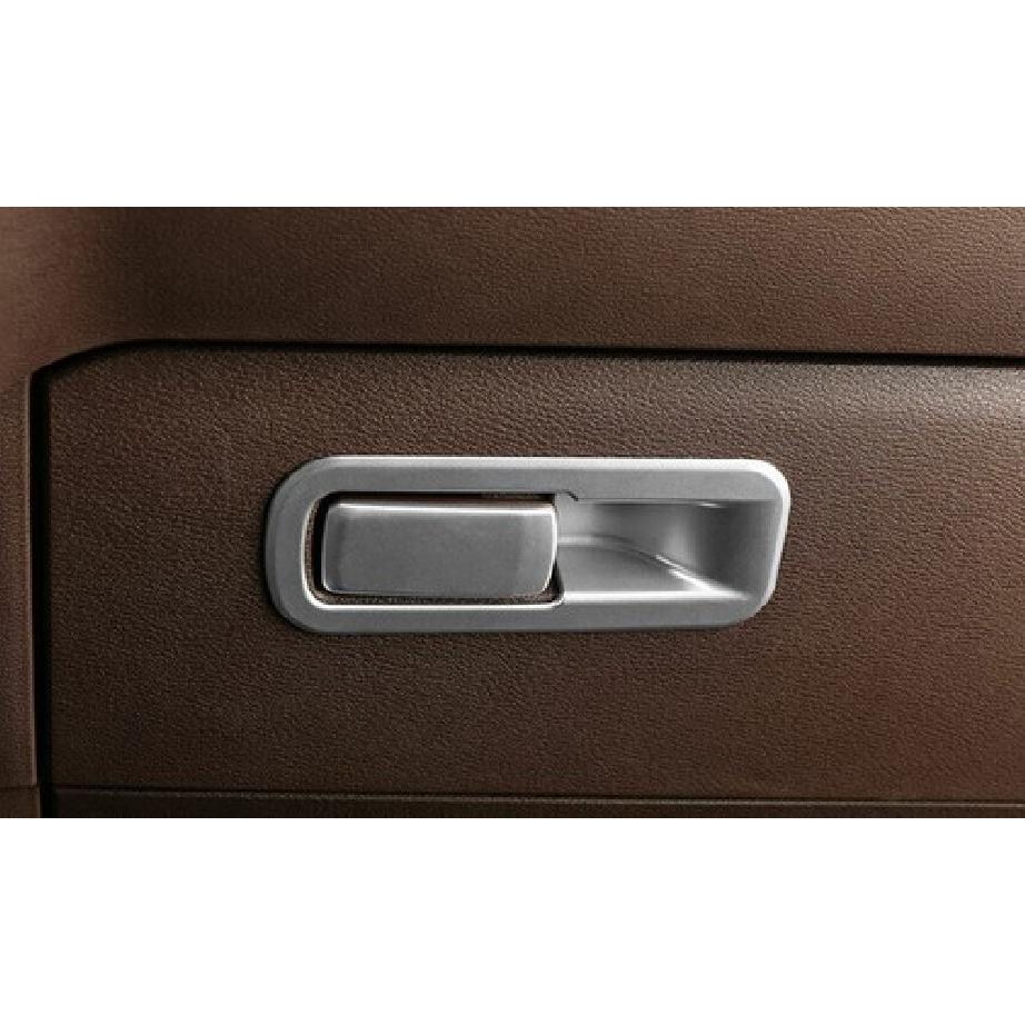 Inner Co-Pilot Storage Box Handle For BMW X1 F48 16- Panel Trim Matte Silver