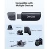 Lexar Dual Slot USB-A Reader, USB 3.2 Gen 1 Up To 104MB/s, USB-A for SD/MicroSD/SDHC/SDXC Camera Card Reader Adapter, OTG MicroSD Card Reader for