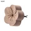1Pc Diffused Wood Aroma Essential Oil Diffuser Essential Oil For Sleep Flower Shape Wooden Essential Oil Aromatherapy Car Supply Air Fresheners 2