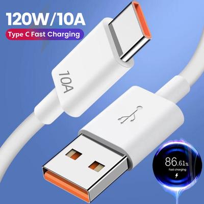 Cable USB tipo C de 10 A, cable de carga rápida para teléfono móvil, cable USB para Huawei 30, Xiaomi Redmi, Samsung Poco f5, cable de datos USB C