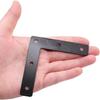 1Pcs of Stainless Steel and Black Paint Thickened Corner Code and L-Shape Triangular Flat Connector Fixed with Screws