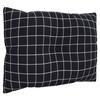 Pallet Cushions 3 pcs Black Checkered Pattern Oxford Fabric