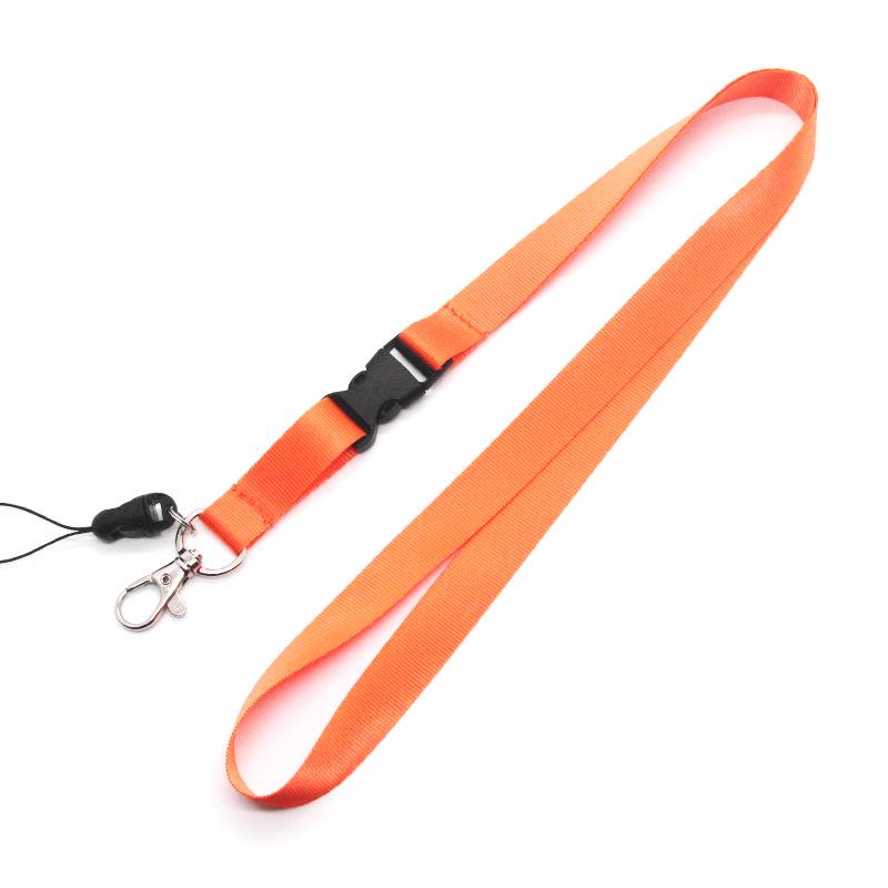 Custom Color Logo Nylon Phone & ID Lanyard with Screen Printed Polyester