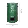 Garden Composting 10-gallon Foldable Compost Bag Compost Bag Garden Waste Bag PE Woven Fabric Thickened Bottom