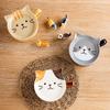 300ml Cute Ceramic Cat Coffee Mug with Lid,Kawaii Coffee Mugs or Tea Cups for Cat Lovers,Funny Novelty Cat Breakfast Mugs for Gift