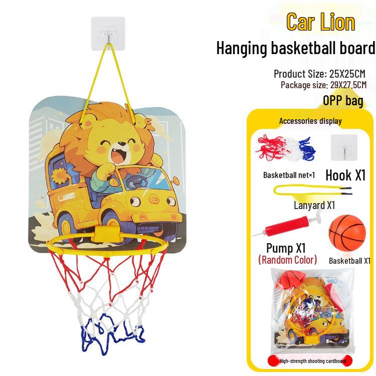 Canasta de Baloncesto Interior Ajustable Estilo Dibujos Animados para Niños con Envío Gratuito