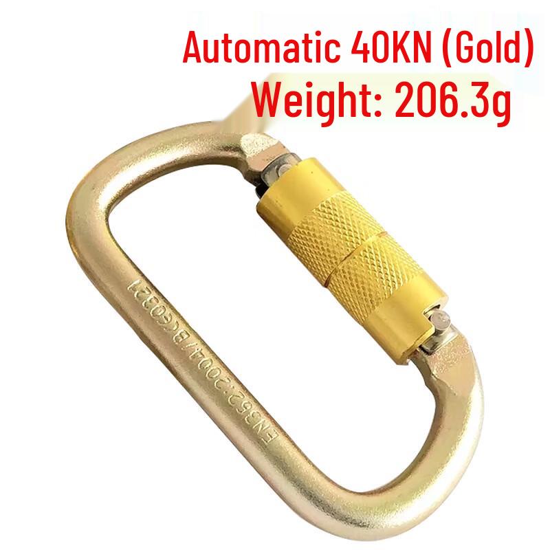 Brangdy 45KN D-Ring Steel Climbing Carabiner