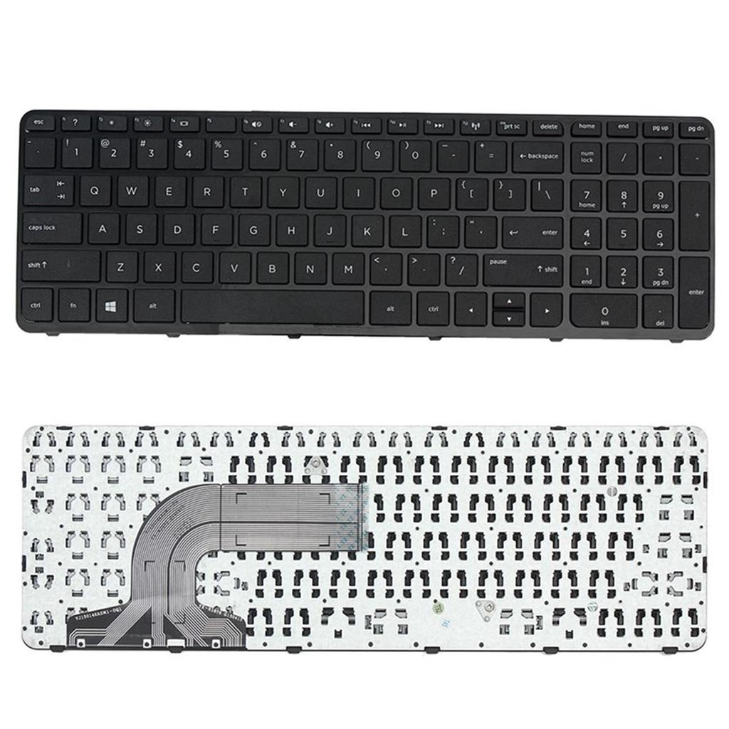 Original New Laptop Replacement US Black Keyboard for HP PK1314D1A00 9Z.N9HSC.601 NSK-CN6SC with Frame