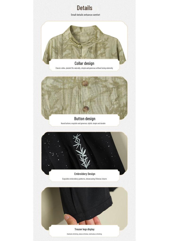Boys' Chinese Style Hanfu Set - Spring/Autumn Shirt & Outfit for Performances and Formal Events