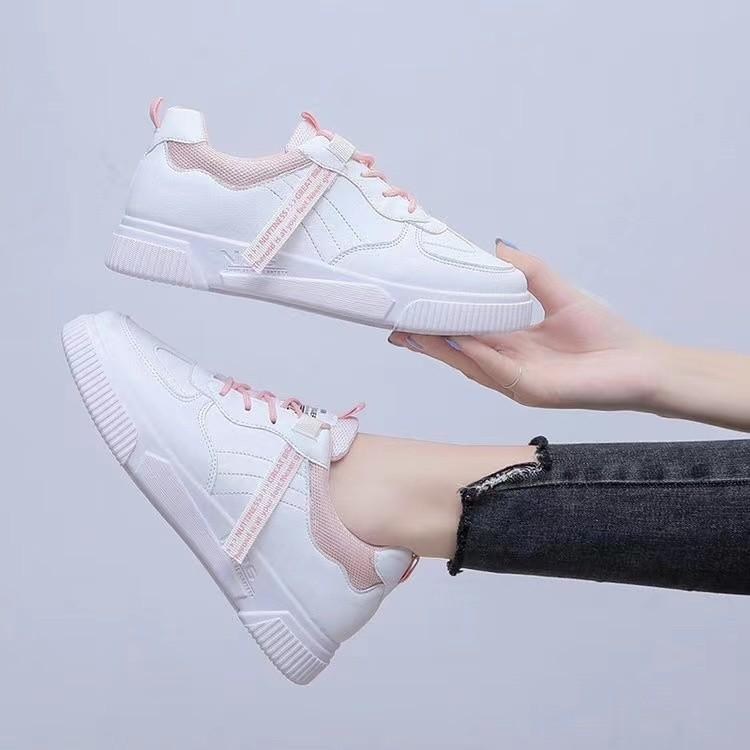 

Женские белые туфли, новые повседневные универсальные дышащие папины спортивные осенние туфли для сноуборда Ins 42 розовый