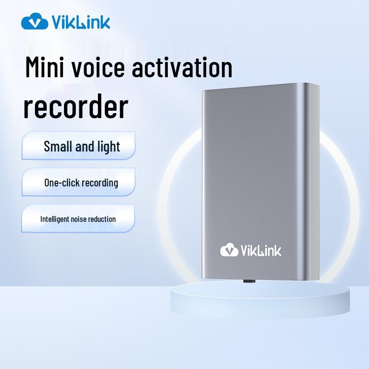 

Диктофон: Бесшумное, Легкое, Компактное, Портативное устройство со шнурком для совещаний и юридического использования 64GB шифер серый