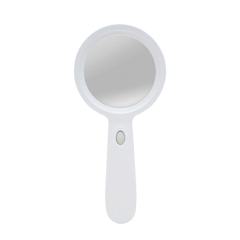 10X Magnifying Glass Lens Handheld Eye Loupe Magnifier with Light for Senior Newspaper Reading Jewelry Stamps Inspection