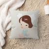 Y-Yoshitomos N-Nara Cartoon Pillow Covers Cartoon Sofa Decorative Home Double-Sided Printing Short Plush Cute Cushion Cover