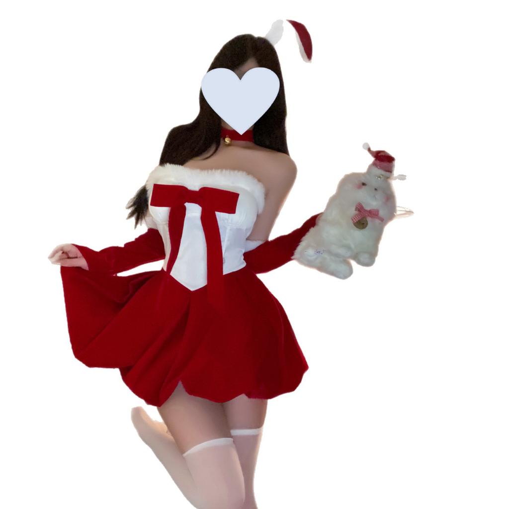 New Christmas Dress Sexy Pure Dress Cosplay Bunny Uniform Suit Sex Lingerie Women