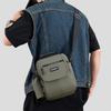 Borsa a Spalla Quadrata Sportiva da Uomo - Borsa a Tracolla Resistente a Lati Morbidi Stile College con Tasche Multifunzionali