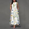 2025 New Fashion Trend Dresses Spring Summer Printed Waist Dresses Fashion Women's